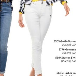 Cabi, white cinch skinny, size 8